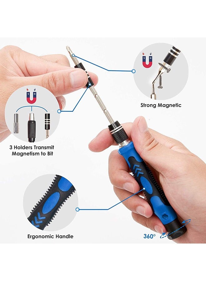Mini Precision Screwdriver Set,142-Piece Electronics Screwdriver with 120 Bits Magnetic Repair Tool Kit Tool Set for iPhone, MacBook, Computer, Laptop PC Accessories, PS4, Xbox, Nintendo - Image 4