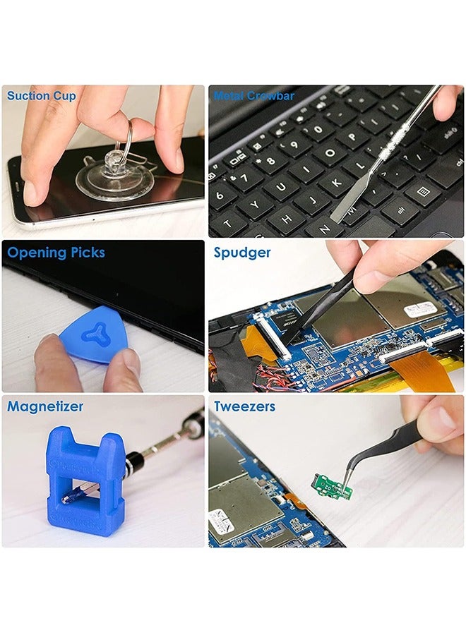 Mini Precision Screwdriver Set,142-Piece Electronics Screwdriver with 120 Bits Magnetic Repair Tool Kit Tool Set for iPhone, MacBook, Computer, Laptop PC Accessories, PS4, Xbox, Nintendo - Image 5