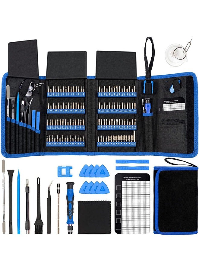 Mini Precision Screwdriver Set,142-Piece Electronics Screwdriver with 120 Bits Magnetic Repair Tool Kit Tool Set for iPhone, MacBook, Computer, Laptop PC Accessories, PS4, Xbox, Nintendo - Image 1