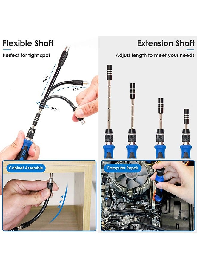 Mini Precision Screwdriver Set,142-Piece Electronics Screwdriver with 120 Bits Magnetic Repair Tool Kit Tool Set for iPhone, MacBook, Computer, Laptop PC Accessories, PS4, Xbox, Nintendo - Image 3