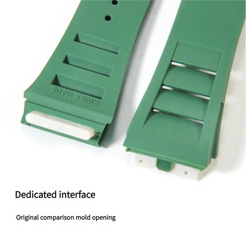 Bluejw 25mm Silicone Watch Strap Quick Release, Color Stitching Sports Wrist Band Rubber Replacement Watch Strap - Image 5