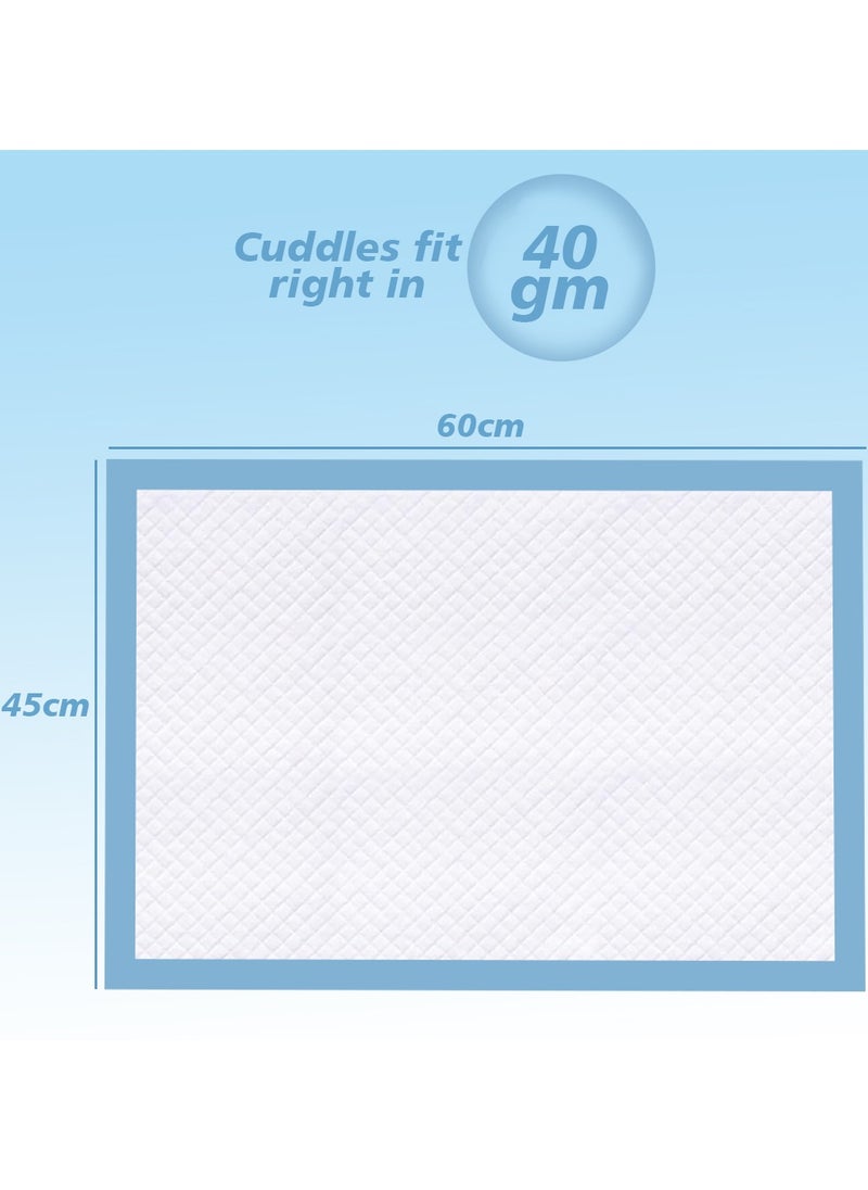 Cute 'n' Cuddle - Disposable Changing pads (Pack Of 60) for Baby 60 cm X 45 cm - Image 1