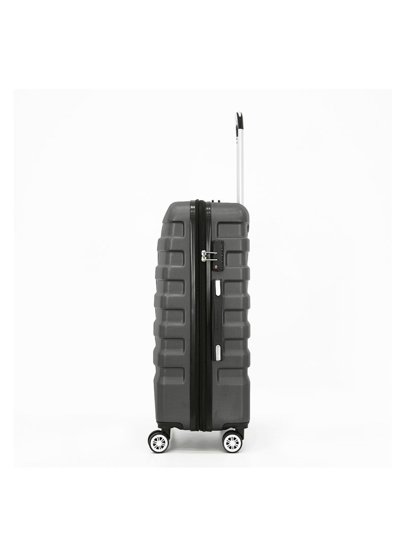 GIORDANO Giordano Hardshell 28-Inch Checked Luggage,Grey  - Image 3