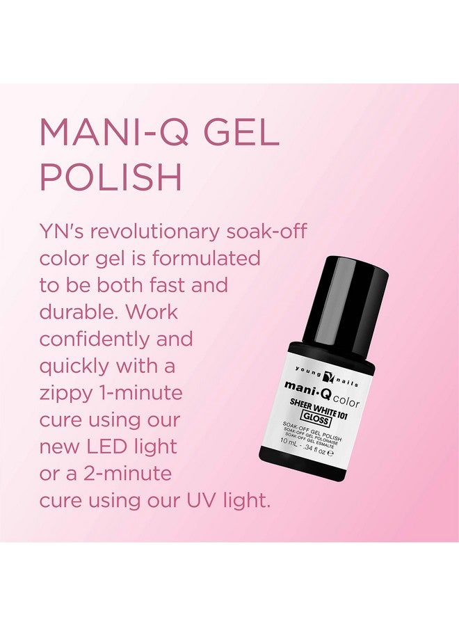 Young Nails Maniq Gel Polish Color Gel Nail Polish For Natural Or Artificial Nails Cure With Led Or Uv Light Soak Off Gel Polish 0.34 Fl Oz. - Image 2