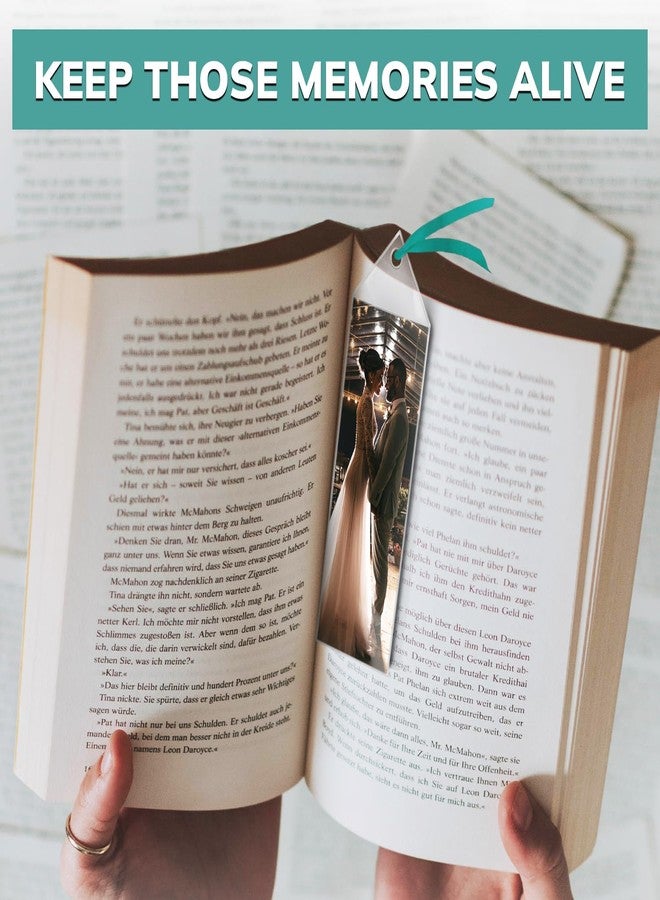 pbf PHOTO BOOTH FRAMES Photo Booth Frames - 50 Premium Vinyl Photo Booth Bookmark Sleeves 2 1/4 X 6 1/4 for Wedding 2x6 inch Photo Booth Sleeve - Image 3