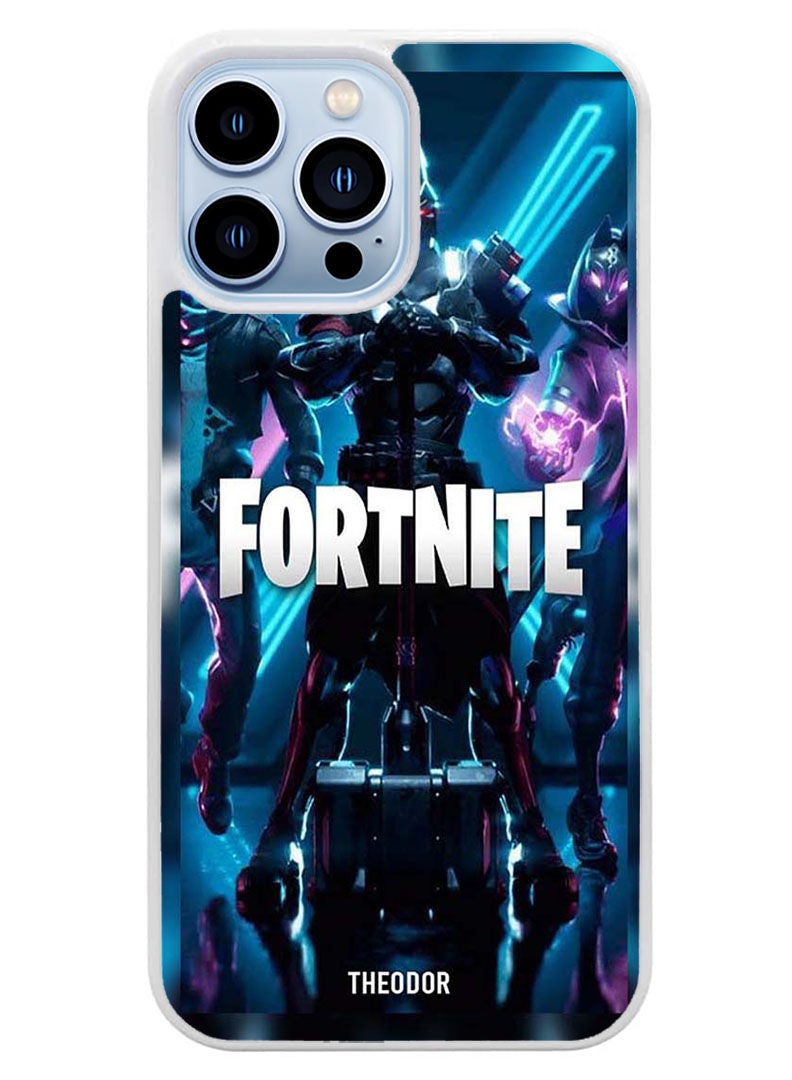Theodor Protective Case Cover For APPLE IPHONE 14 Pro Fortnite 1(White Bumper) - Image 1