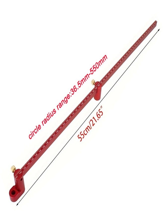 JCFANTS 550mm Circle Compass, Large Woodworking Compass Scriber, Drawing Tool (Red) - Image 2