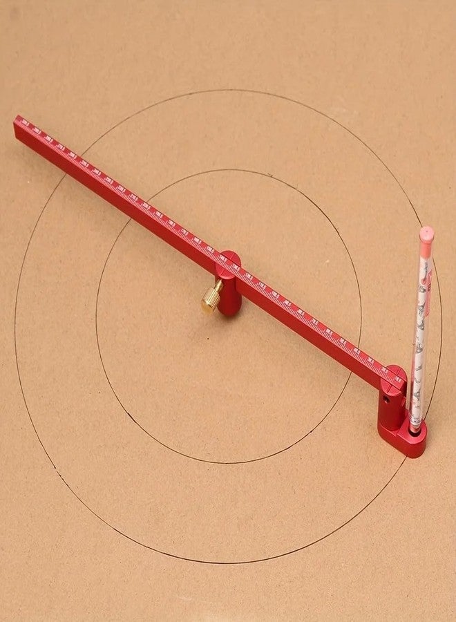 JCFANTS 550mm Circle Compass, Large Woodworking Compass Scriber, Drawing Tool (Red) - Image 3