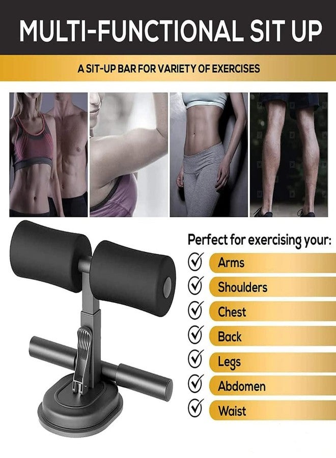 AARUX Double Sit-up Stand Bar Workout Assistant Home Gym Office Leg Support Fitness Workout Equipment for Women Men Portable Abdominal Chest and arm Muscles Training Exercise Push Up Sit Up Stand - Image 3