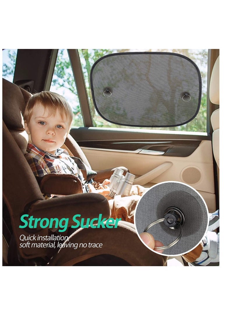 Car Window Shades for Baby, Block UV Rays Universal Car Sun Shades for Side and Rear Window, Car Visor Side Window Sun Shade Cover Blocking UV Rays, Best for Baby, Kids and Pets Protection (2 Pack) - Image 3