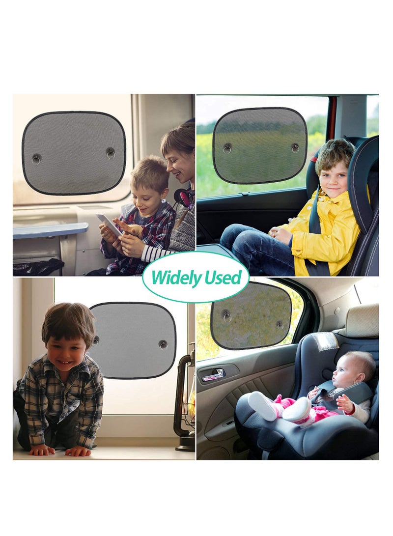 Car Window Shades for Baby, Block UV Rays Universal Car Sun Shades for Side and Rear Window, Car Visor Side Window Sun Shade Cover Blocking UV Rays, Best for Baby, Kids and Pets Protection (2 Pack) - Image 2