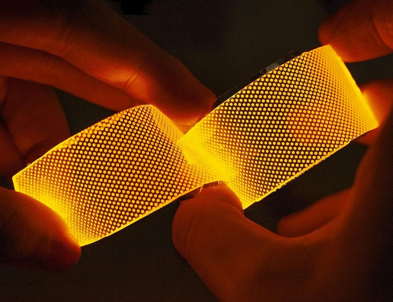 mlnyitus Flexible Helmet led Light Decorations led Lights Flexible Cosplay DIY kit Decorations RGB Superhero for Men Gifts Yellow - Image 5