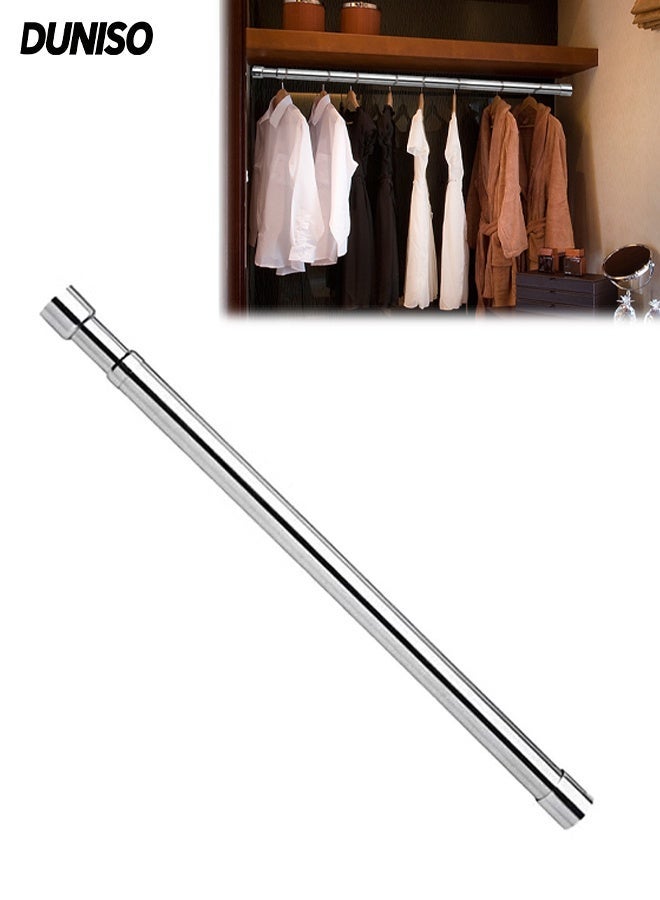 DUNISO Telescopic Closet Pole,Adjustable Stainless Steel Closet Rod Thickened Telescopic Wardrobe Hanging Rail ,Suitable for Home Organization(56 to 100 cm ) - Image 1