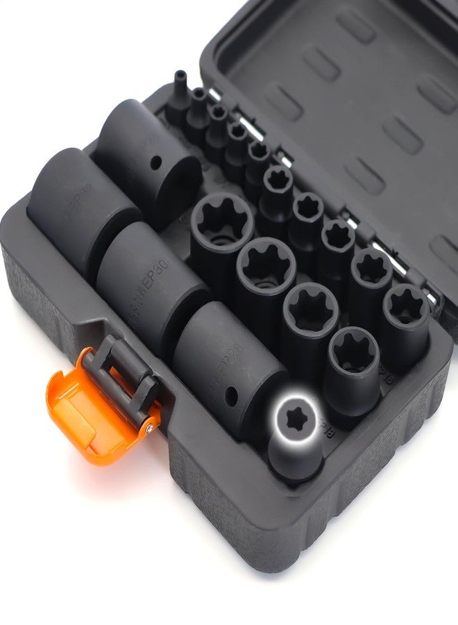 YEKEPRO External Torx Plus Socket Set, 6 Point EP Socke with 1/2'' 3/8'' 1/4'' Drive, Compatible with Tesla - Image 1