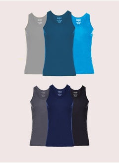 DICE Men's Sleeveless Flannel (Pack of 6 PCS)  - Image 1