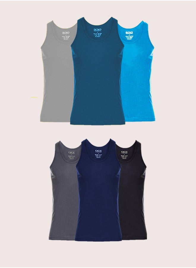 DICE Men's Sleeveless Flannel (Pack of 6 PCS)  - Image 1