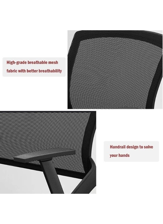 SMART HOME - Ergonomic Foldable Office Chair with Removable Side Table – Lecture and Training Study Chair, Ideal for Offices, Classrooms, and Meeting Rooms – Breathable Mesh Design with Padded Seat and Durable Metal Frame - Image 1
