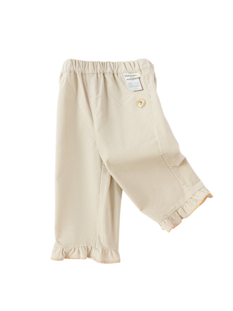 بالابالا بنطال كوردروي بأطراف مكشكشة للبنات - Image 4