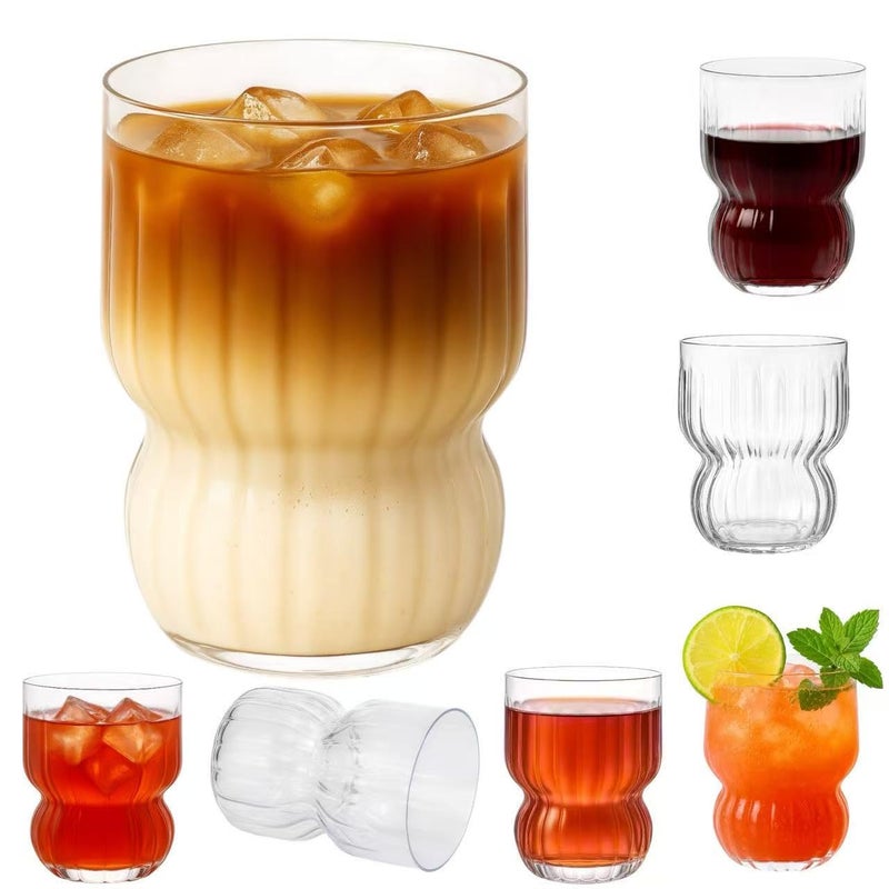 Oojami 40 Count 12 Ounce ripple Unbreakable Stemless Plastic Wine Cocktail Whiskey Glasses Elegant Durable Disposable Indoor Outdoor Ideal for Home, Office, Bars, Wedding, Holiday, Celebrations, Tasting - Image 1