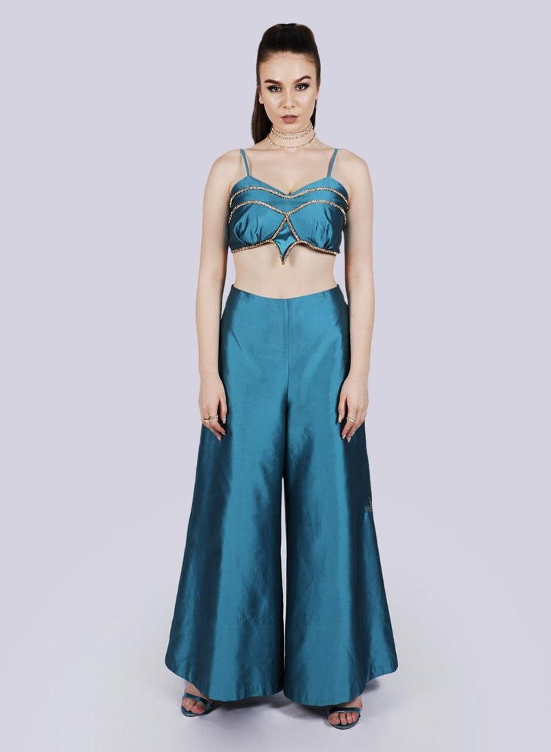 NIVA FASHION HOUSE Marquise Bralette and Wide Leg Pants  - Image 1