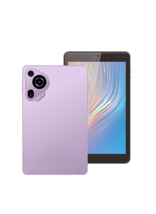 REBENUO CM828 tablet 512GB storage capacity 8GB RAM  Android system quad-core processor 8-inch screen with SIM card slot latest version (purple)  - Image 2