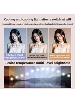 General Live Fill Light Anchor Dedicated Led Photographer Lighting Light Indoor Square Flat Panel Light-Light Source Color:【 12inch Full Screen】 Desktop Disc Bracket + Single Camera Position  - Image 4