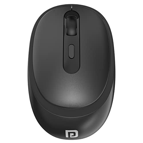Portronics Toad 27 Wireless Mouse, Silent Buttons, 2.4 GHz with USB Nano Dongle for PC/Mac/Laptop, Auto Power Saving Mode, Adjustable DPI Button(Black) - Image 1