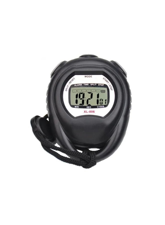 Professional Handheld Digital Timer Stopwatch, Multifunctional Waterproof LCD Electronic Stopwatch with Date, Time and Alarm for Sports Coaches, Fitness Trainers and Referees - Image 2