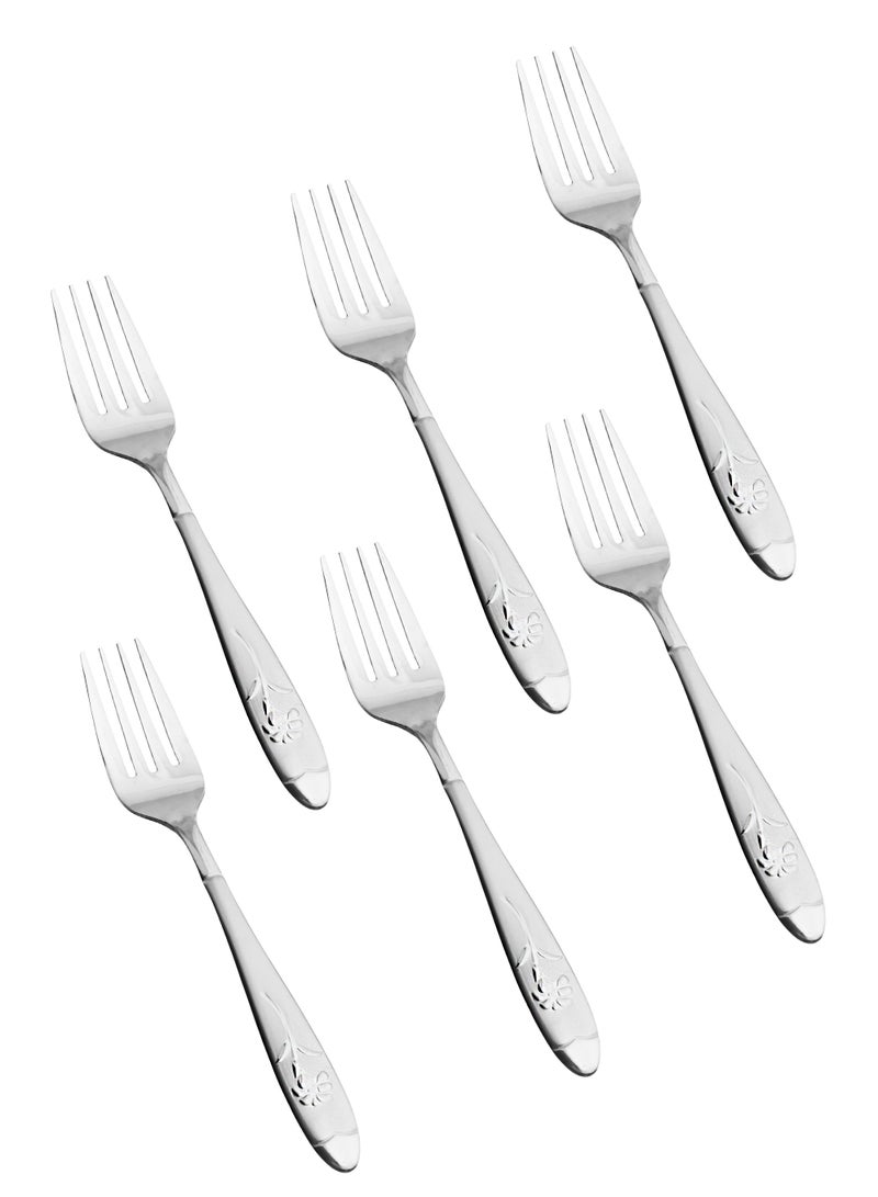 Hic Japanese stainless steel dinner fork set 6 pieces - Image 1