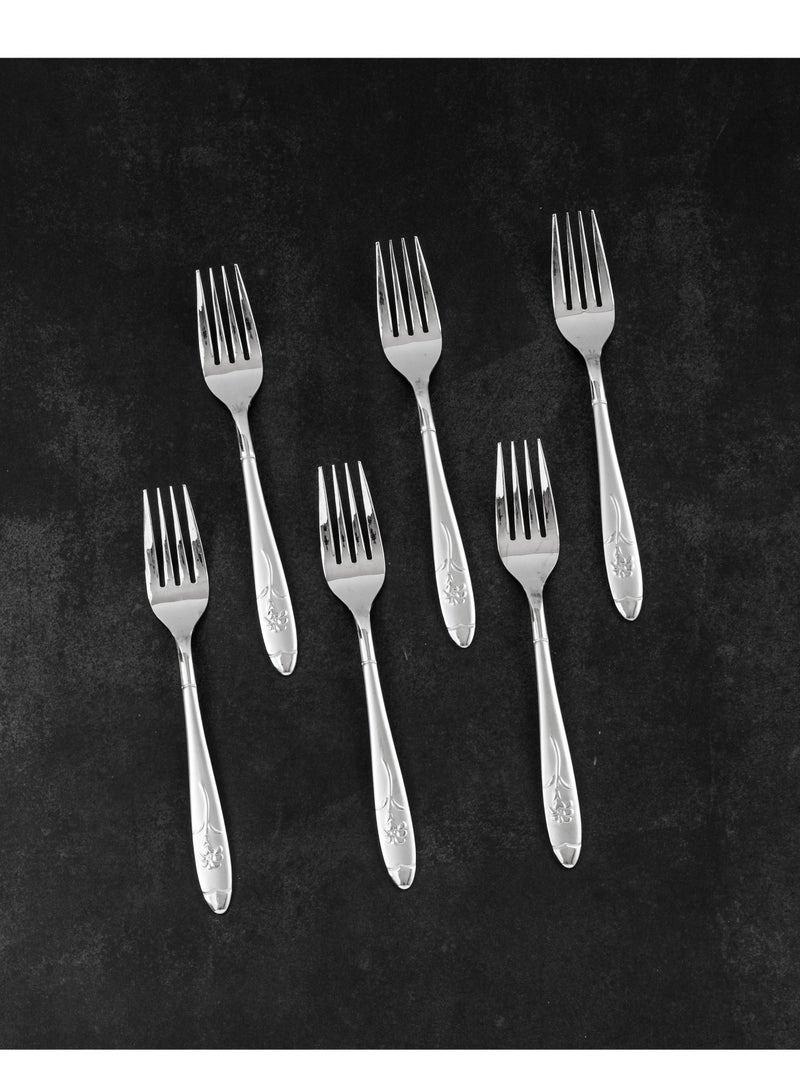 Hic Japanese stainless steel dinner fork set 6 pieces - Image 5