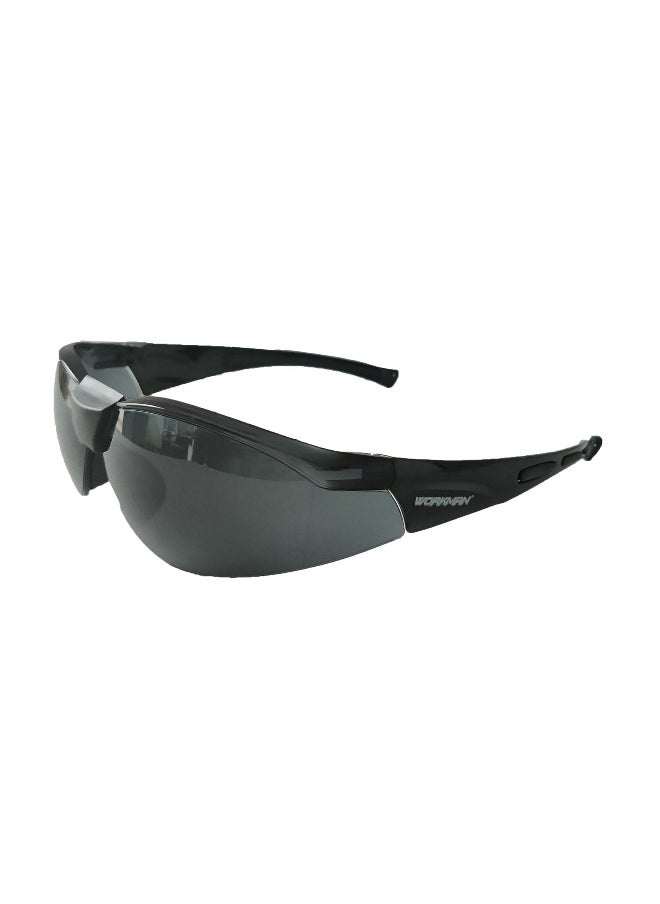 Workman - Work | Pack of 1 MAN SG-71019D DIVER Safety Goggles with Smoked Lens | Lightweight, Scratch & Impact Resistant | Safety Glasses for Multipurpose Use for Pollution, Dust, Riding & Construction Work | Pack of 1 - Image 1