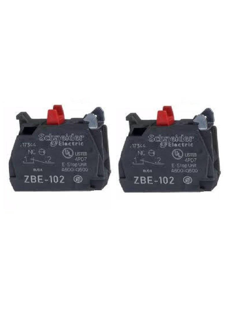 Schneider Electric Schneider Electric XB Contact Block 1NC ZBE-102 2-Piece  - Image 1