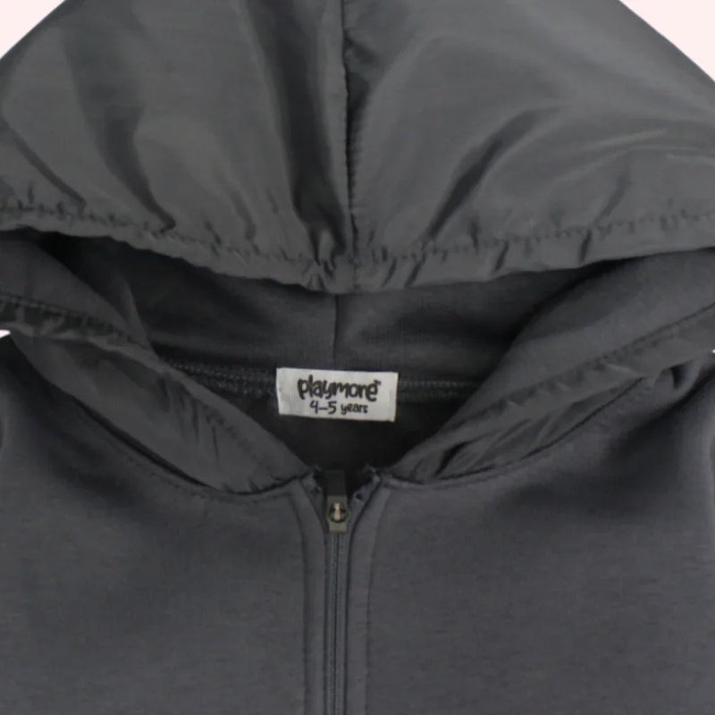 playmore Kids Unisex "Grey One of a Kind Sleeve" Hoodie - Image 3