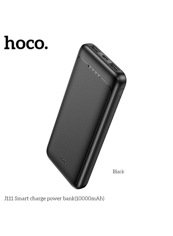 hoco. Power bank J111 Smart charge 10000mAh(Black)  - Image 2