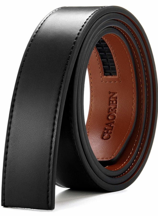 CHAOREN Ratchet Belt Replacement Strap 1 3/8”, Leather Belt Strap for 40MM Slide Click Buckle, Epic - Black, 36-42W - Image 5