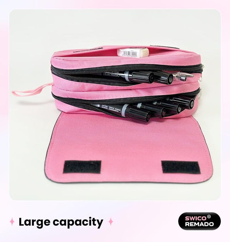 Swico Remado Cute Marker Pen Organizer Big Storage Pen Pouch Bag for Office Supplies - Image 3