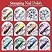 Born Pretty Nail Stamping Polish, Fingernail Stamp Polish Set Manicure Print Nail Polish for Plates 12 Colors Bulk Gift Collection 10ml 0.34fl oz Ideal Gifts - Image 3
