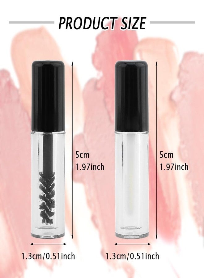 Ranjaner 28 Pcs Empty Mascara Tubes with Eyelash Wand, Rubber Inserts and Funnels Empty Small Sample Size Mascara Container for Castor Oil Eyelash Growth Oil(As Shown) - Image 2