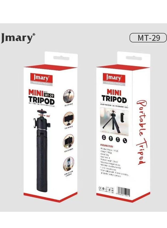 Jmary MT-29 Mini Tripod Extendable Selfie Vlogging Tripod Stand - Image 1