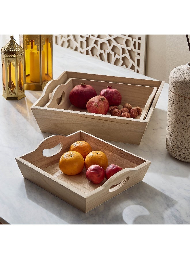 Home Box Paulownia 3 - Pieces Wooden Box Set - Image 1