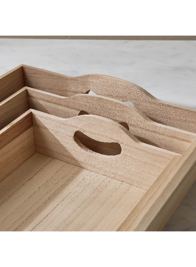 Home Box Paulownia 3 - Pieces Wooden Box Set - Image 3