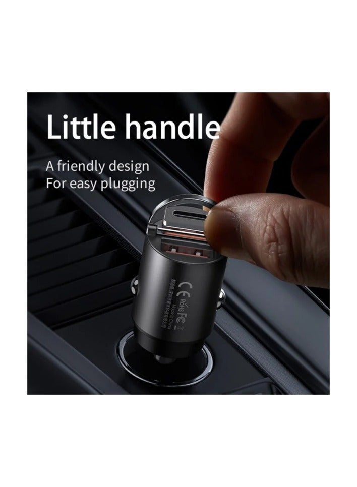 ريماكس شاحن سيارة سريع بقوة 45 واط بمنفذين تايب سي - Image 3