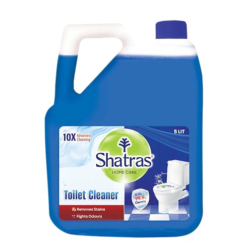 Shatras Home Care 10X Extra Cleaning Power Toilet Cleaner - 5 Liter || Eliminates 99.9% of Germs || Tough Stain Remover & Odor Control || Extra Strength Formula - Image 1