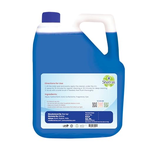Shatras Home Care 10X Extra Cleaning Power Toilet Cleaner - 5 Liter || Eliminates 99.9% of Germs || Tough Stain Remover & Odor Control || Extra Strength Formula - Image 2