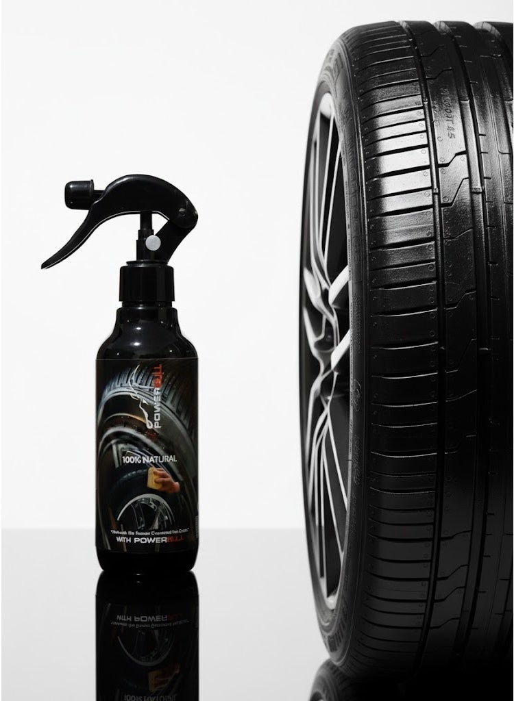 باوربول ملمع كاوتش من PowerBULL , منظف فائق الجوده , لمعان يدوم طويلا , مواد طبيعيه بالكامل , 325mL - Image 3