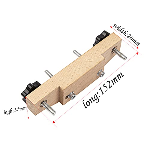 Yootones 1Set Yootones Solid Maple Guitar Bridge Clamp with Cork Gasket L-Wrench Compatible with Classical/Acoustic Guitar Accessory Luthier Tools - Image 4