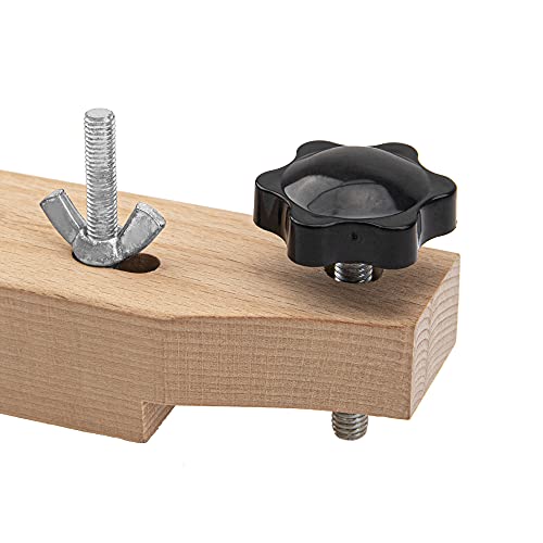 Yootones 1Set Yootones Solid Maple Guitar Bridge Clamp with Cork Gasket L-Wrench Compatible with Classical/Acoustic Guitar Accessory Luthier Tools - Image 5