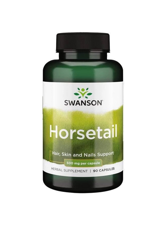 SWANSON Horsetail Herbal Supplement Supporting Healthy Hair Skin & Nails Natural Ingredients For Bone Health & Urinary Tract Support (90 Capsules 500Mg Each) - Image 2