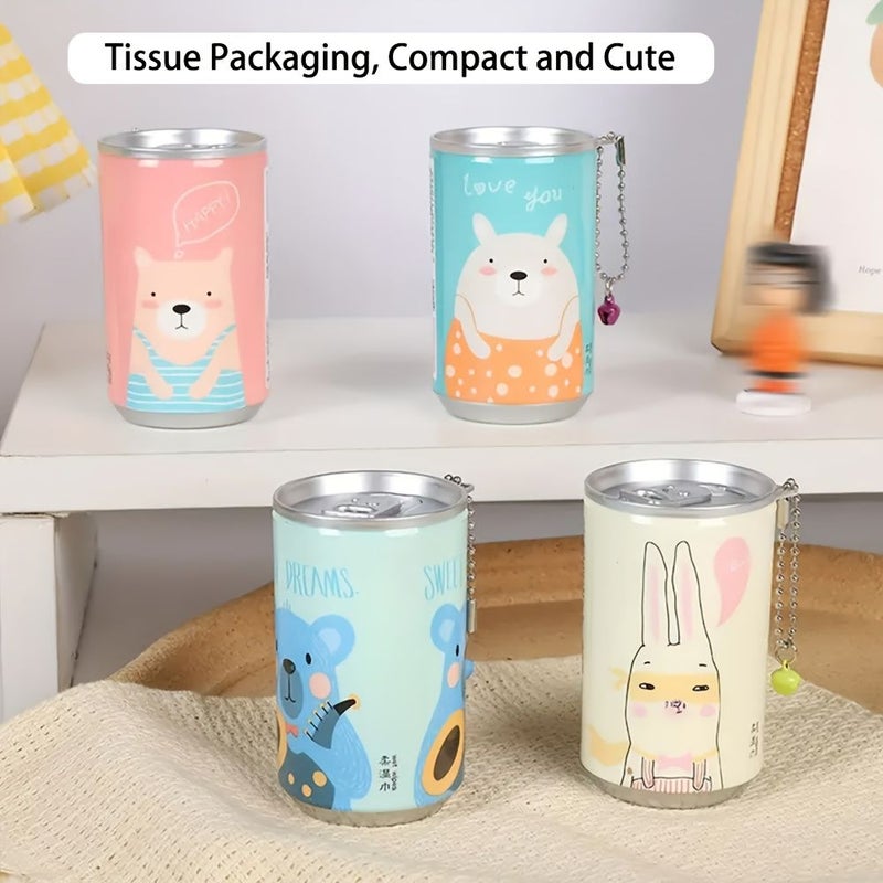 Creative Portable Mini Can Shaped Canned Tissues One Pack 30 Sheets Beverage Inspired Disposable Tissues - Image 4