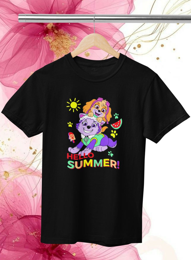 ZOOM Paw Patrol Hello Summer T-Shirt Design For Comfort